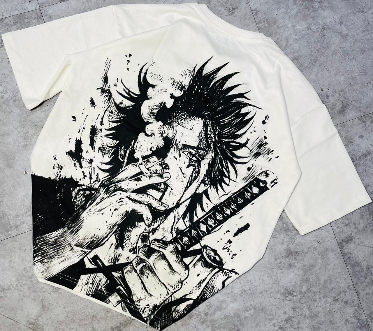 Samurai Anime Premium Oversized T-shirt